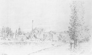 Vista de Pontoise de Camille Jacob Pissarro